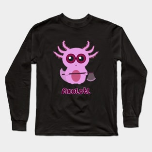 Axolotl - endangered Mexican salamander Long Sleeve T-Shirt